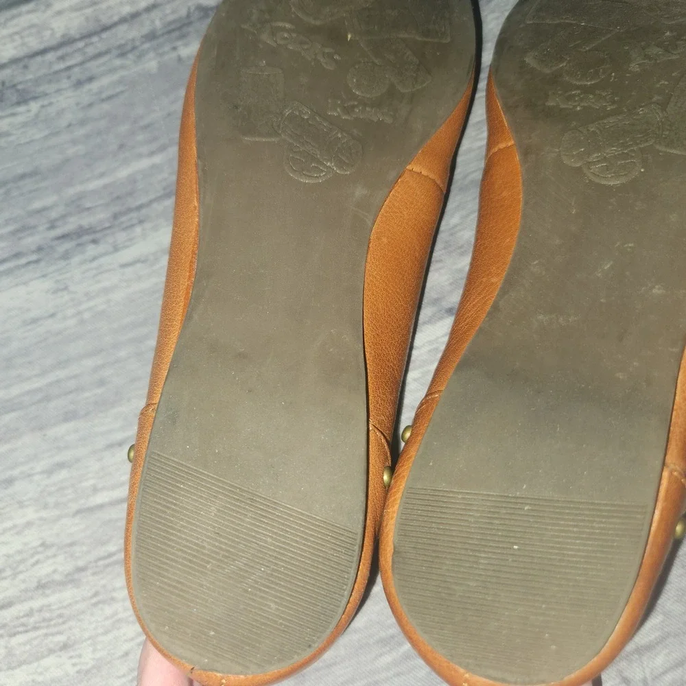 Korks Ease Leather‎ Flats Studded Pointed Toe Balletcore Anabel Shoes 6.5